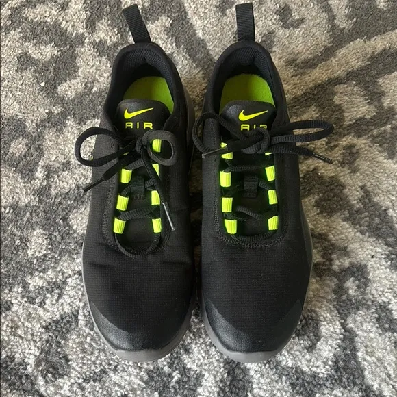 Nike Air Max Motion Black and Neon Green