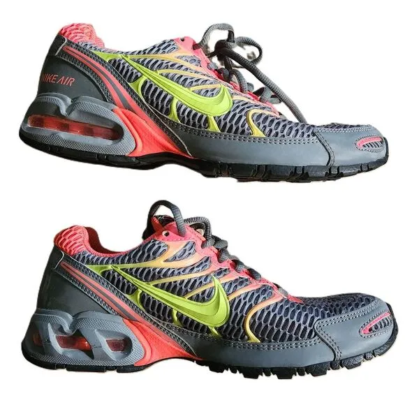 Nike Air Max Womens Gray Pink Green Running Sneaker Size US 7