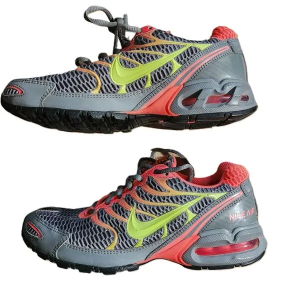 Nike Air Max Womens Gray Pink Green Running Sneaker Size US 7