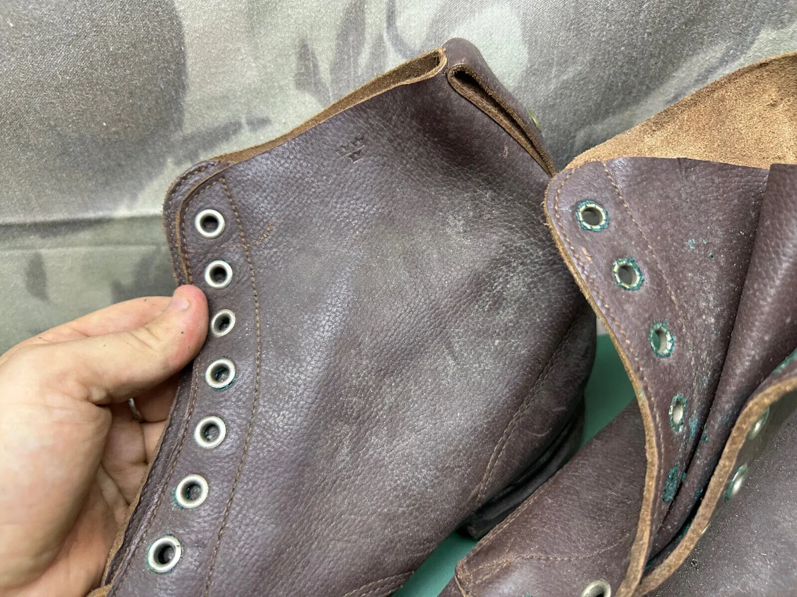Original Swedish/German Army Marching Ski Boots WW2 Pattern - Size EU49 UK 13