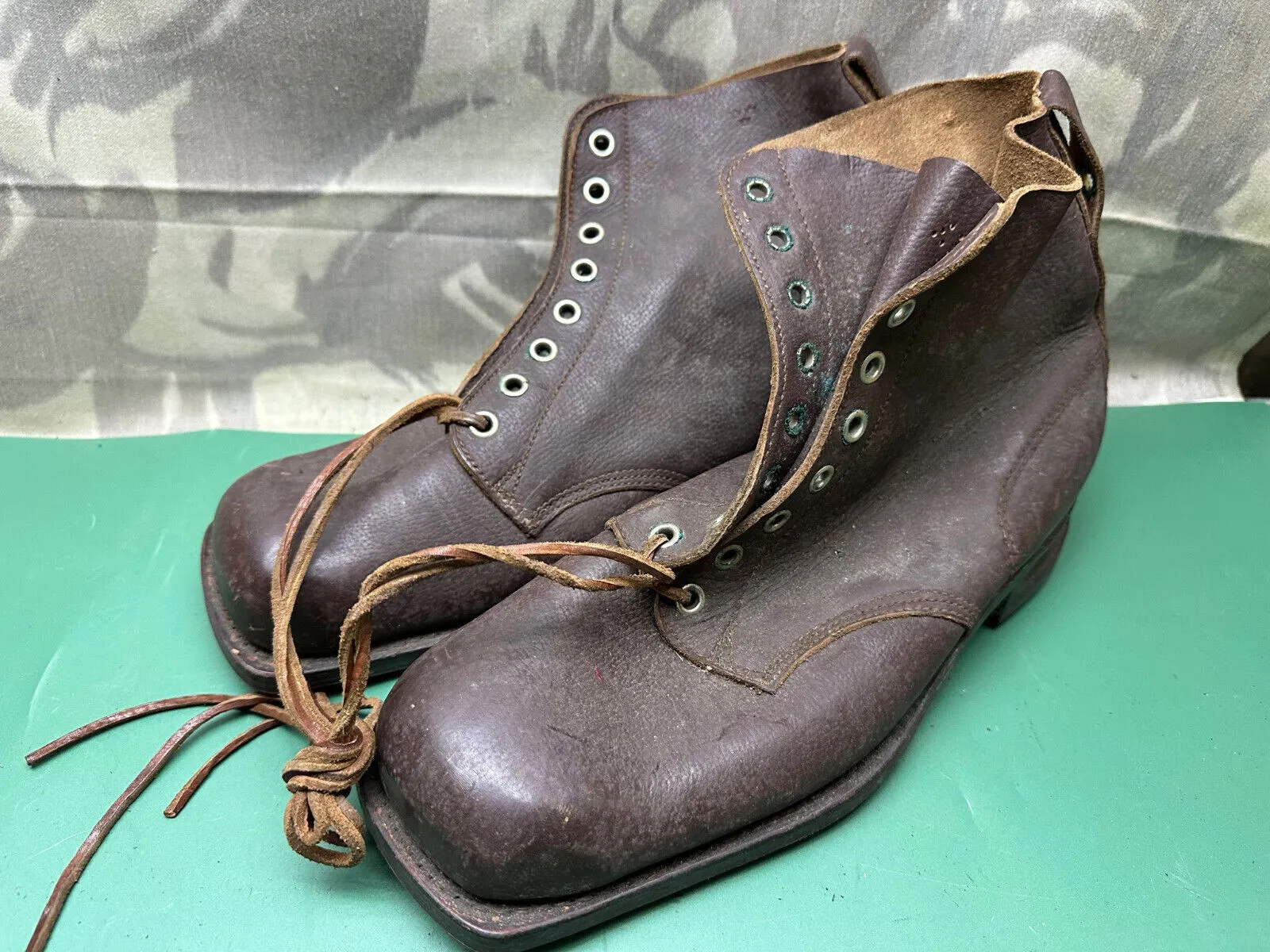 Original Swedish/German Army Marching Ski Boots WW2 Pattern - Size EU49 UK 13