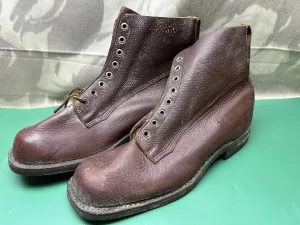 Original WW2 Swedish / German Army Marching Ski Boots 1942 Dated Size EU46 UK 11