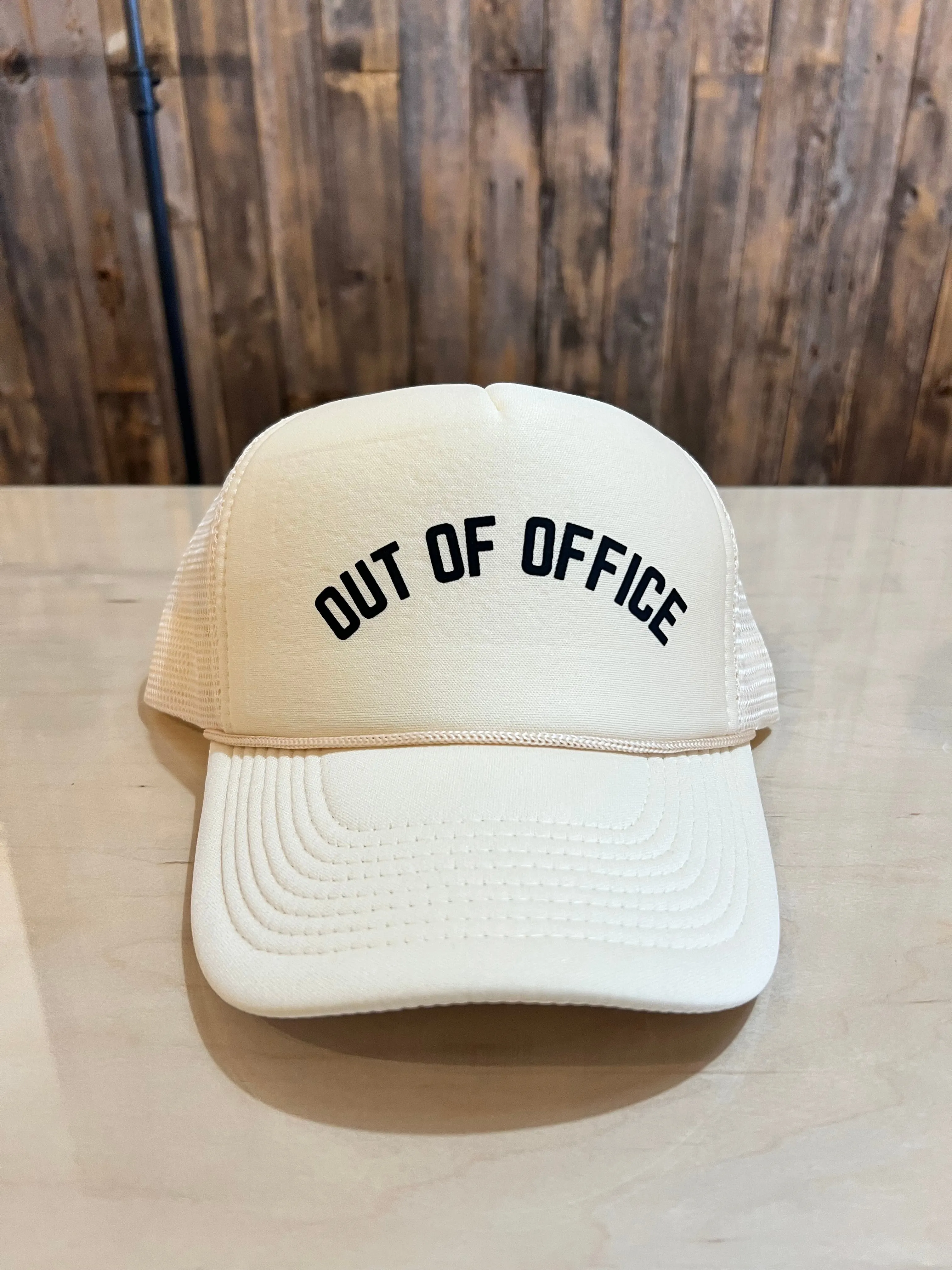 Out of Office Trucker Hat - Solid Tan