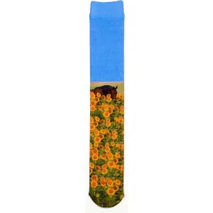 Ovation Ladies Zocks Boot Socks-Sunflower Horse