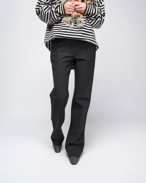 pantalone tab front side pocket - melange anthracite