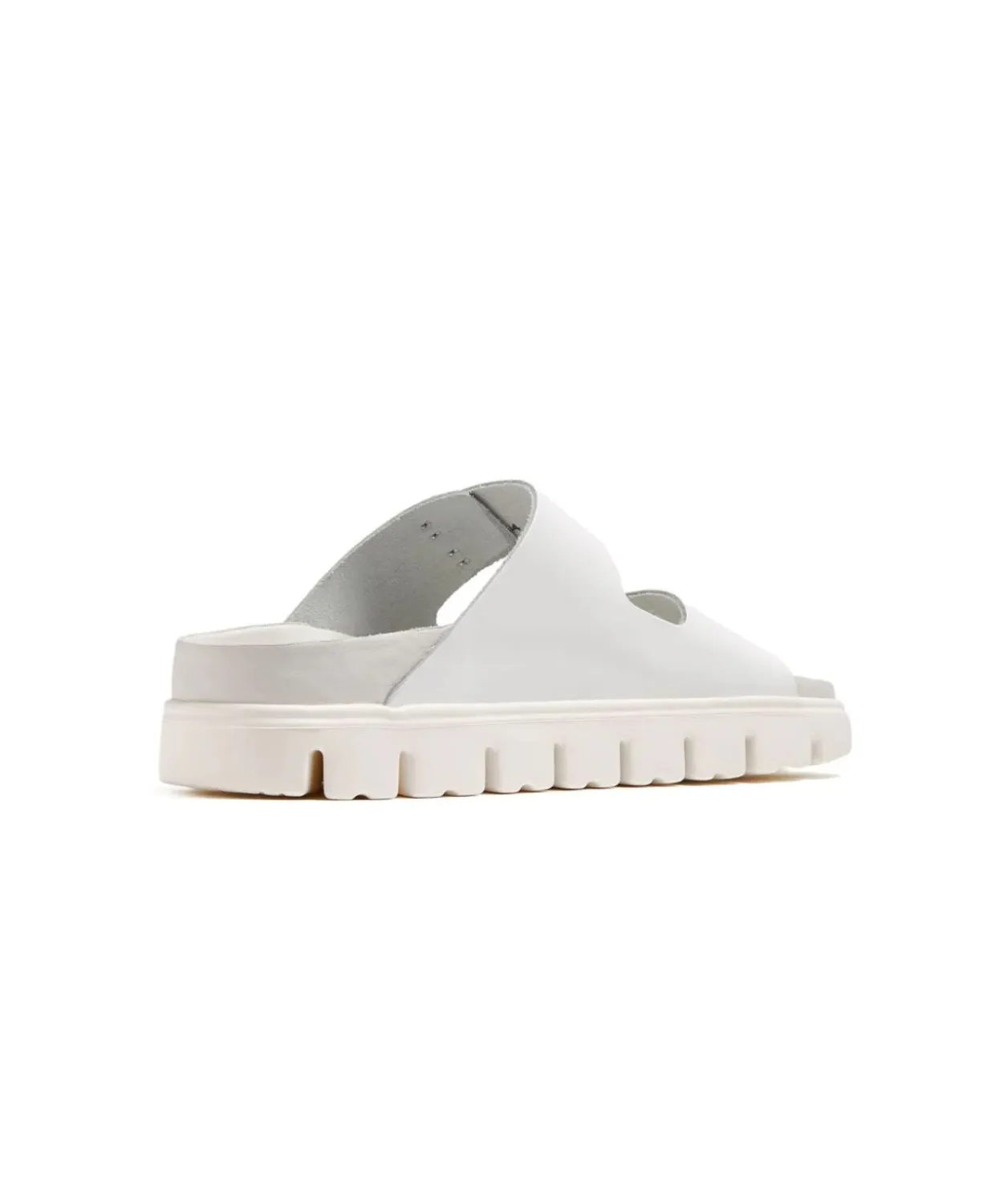 Papillio Arizona Exquisite Leather Chunky White Sandals