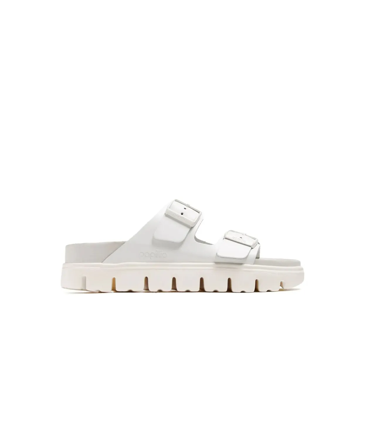 Papillio Arizona Exquisite Leather Chunky White Sandals