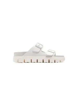 Papillio Arizona Exquisite Leather Chunky White Sandals