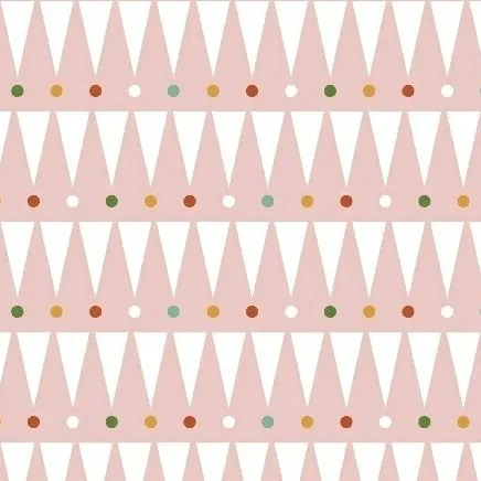 Party Animal Party Stipe on Pink by Petite Collage for Windham Fabrics