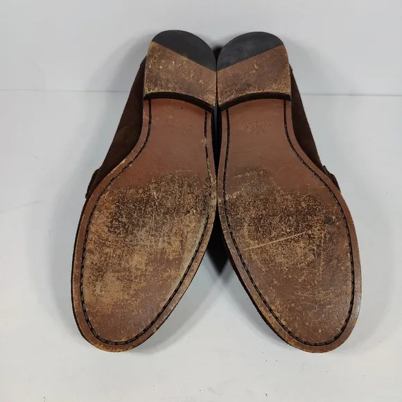 Peter Millar Men's Suede Horsebit Driving Moccasins Loafer Brown Shoe Size 12M