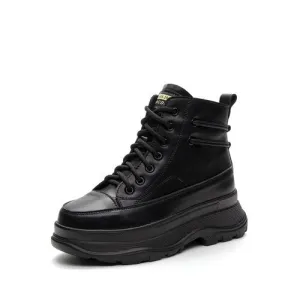 Petite Thicksole Lace Up Short Boots DS310