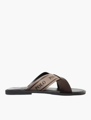 Polo Petersham Leather Sandals Brown