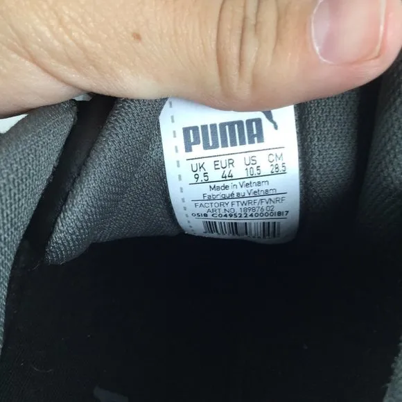 Puma SoftFoam Sneakers Black Size 9.5