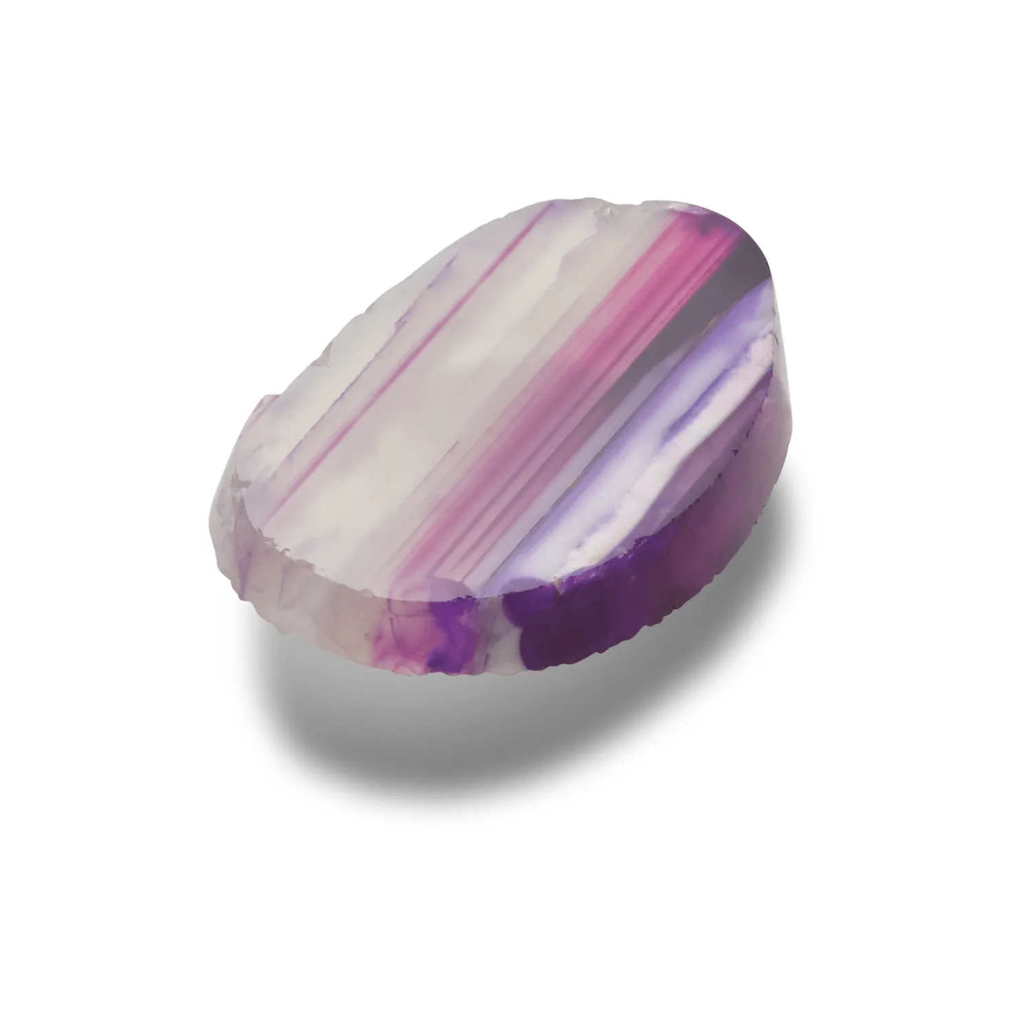 Purple Glass Cut Stone Jibbitz