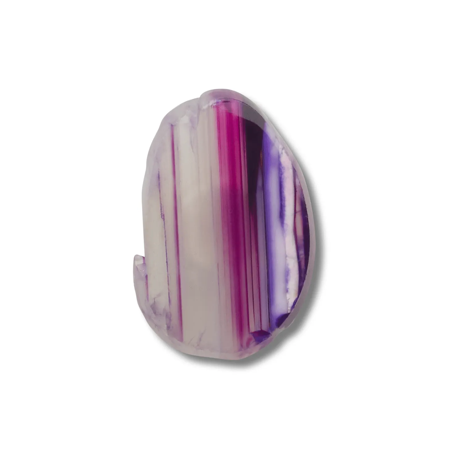 Purple Glass Cut Stone Jibbitz
