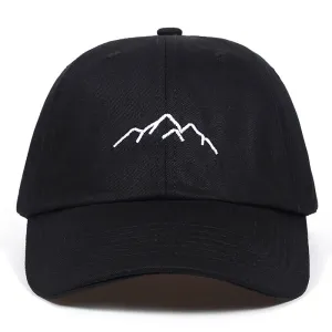"MOUNTAIN" Casquette Baseball Streetwear Noir - URB1™