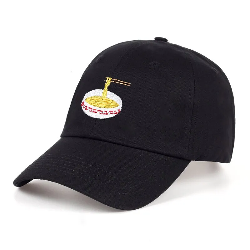 "NUDDLES" Casquette baseball streetwear Noir - UBR1™