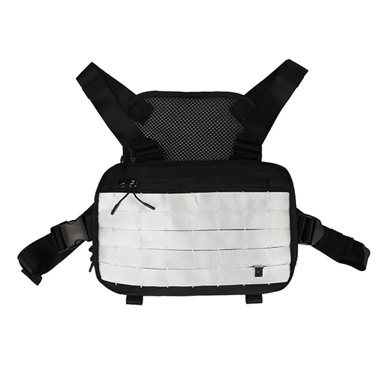 "TACTICAL" Sacoche Ventrale Streetwear Noir & Blanc - URB1™