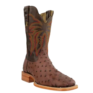 R. Watson Tobac Full Quill Ostrich Boots RW4508-2