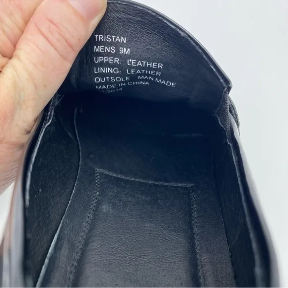 Saks Fith Avenue Black Tristan Horse Bit Loafers - 9