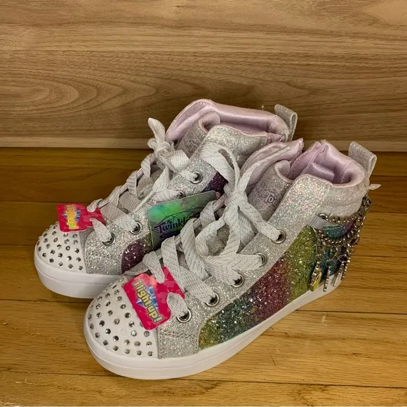 Skechers Twi-Lites Charm Glitz Lighted H-Top Sneakers - Little Kid - Size 12.5