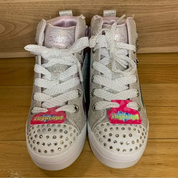 Skechers Twi-Lites Charm Glitz Lighted H-Top Sneakers - Little Kid - Size 12.5