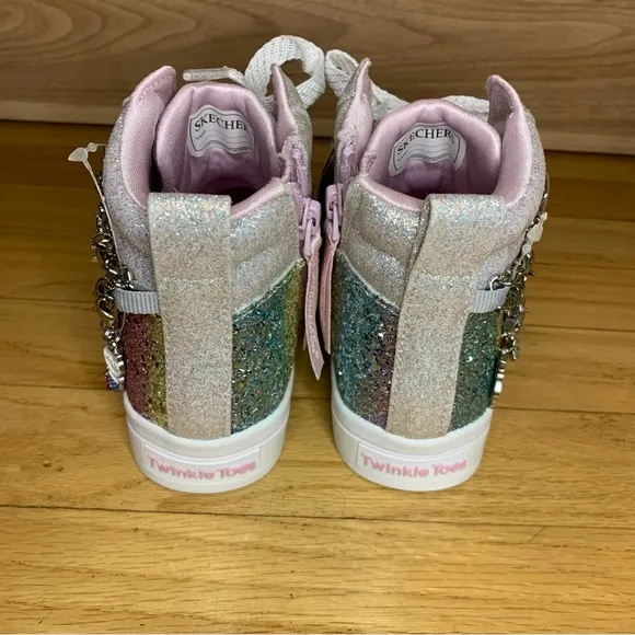 Skechers Twi-Lites Charm Glitz Lighted H-Top Sneakers - Little Kid - Size 12.5