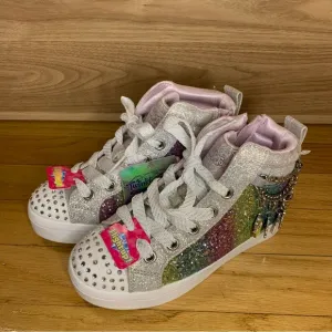 Skechers Twi-Lites Charm Glitz Lighted H-Top Sneakers - Little Kid - Size 12.5