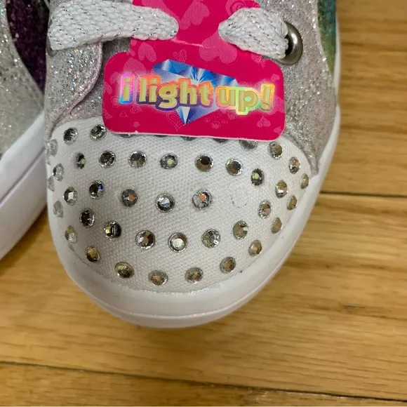 Skechers Twi-Lites Charm Glitz Lighted H-Top Sneakers - Little Kid - Size 12.5