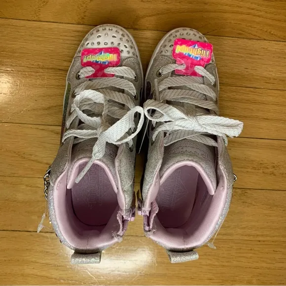 Skechers Twi-Lites Charm Glitz Lighted H-Top Sneakers - Little Kid - Size 12.5