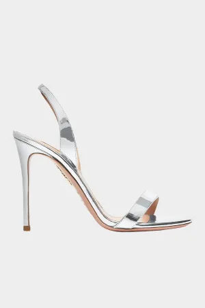 So Nude Sandal 105 in Silver
