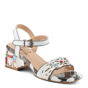 Spring Step Shoes  L'Artiste Iluminada Sandals Women's Leather Multicolor