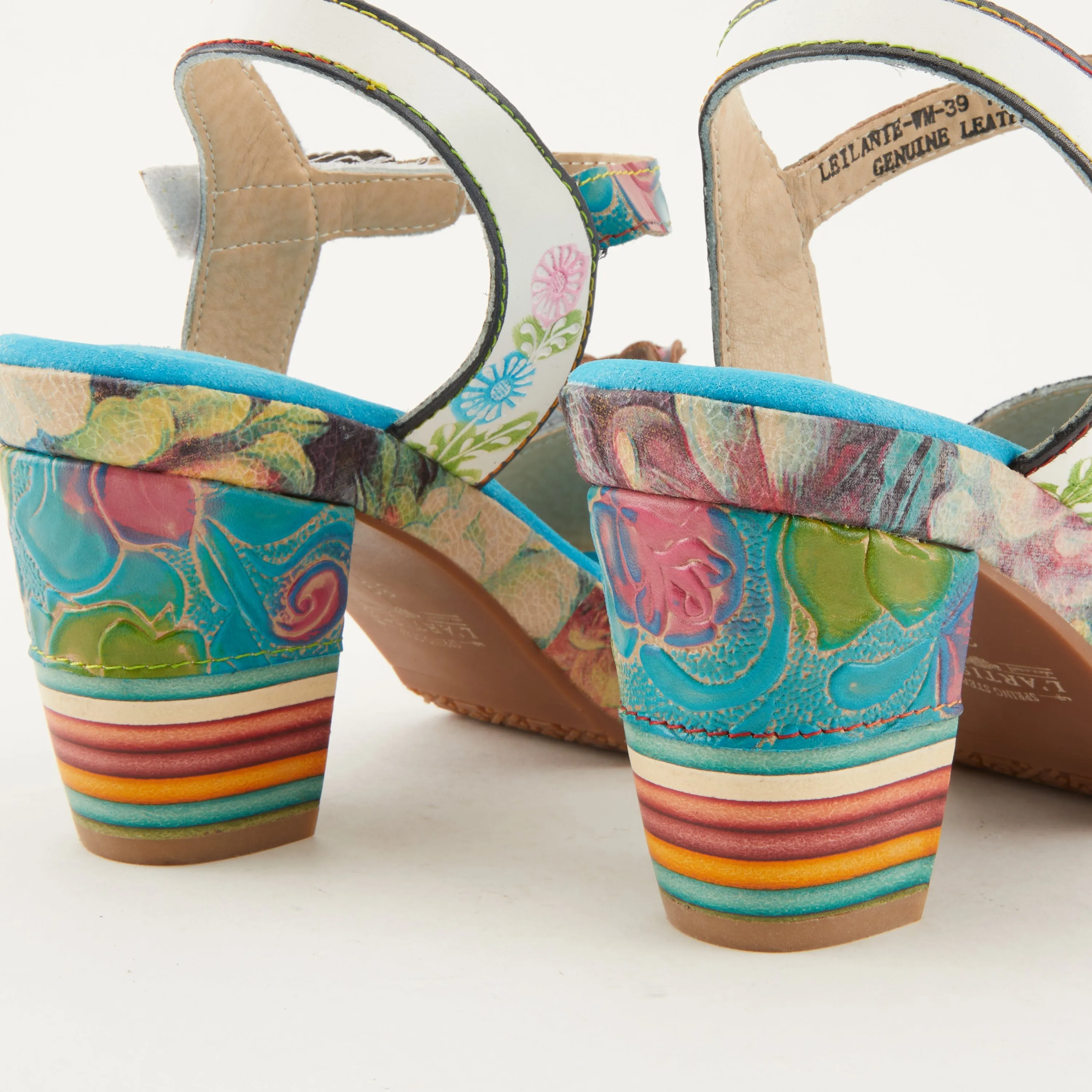Spring Step Shoes  L'Artiste Leilanie Slingback Sandals Women's Multicolored Leather