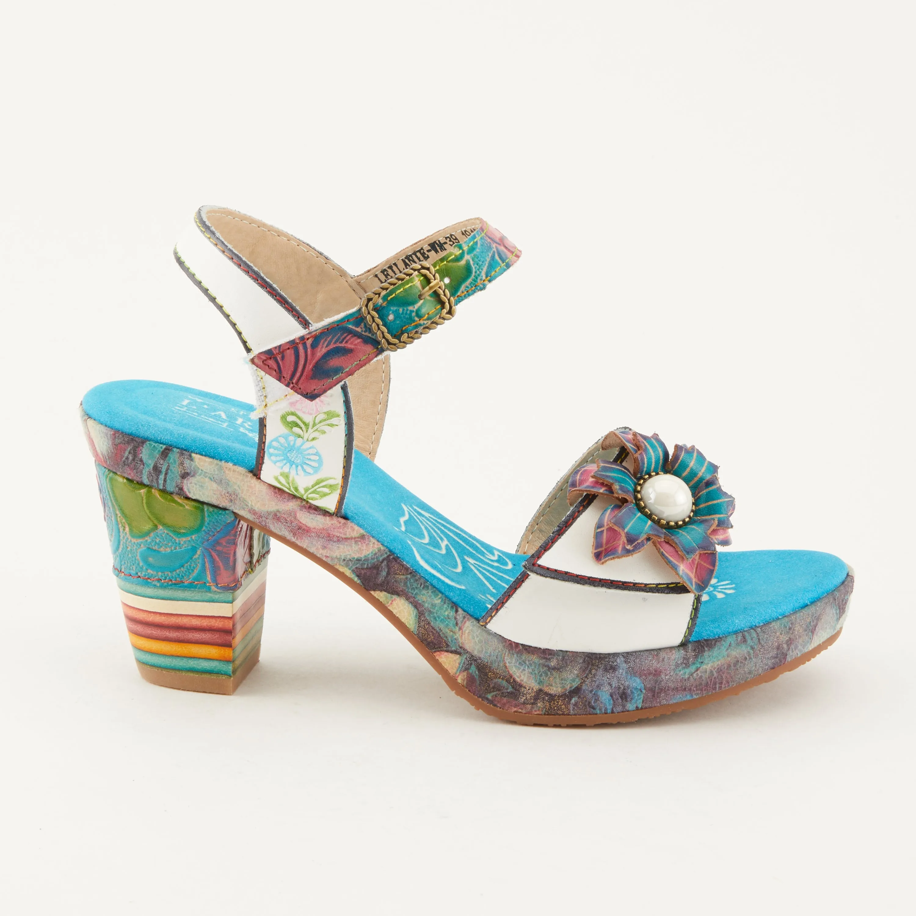 Spring Step Shoes  L'Artiste Leilanie Slingback Sandals Women's Multicolored Leather