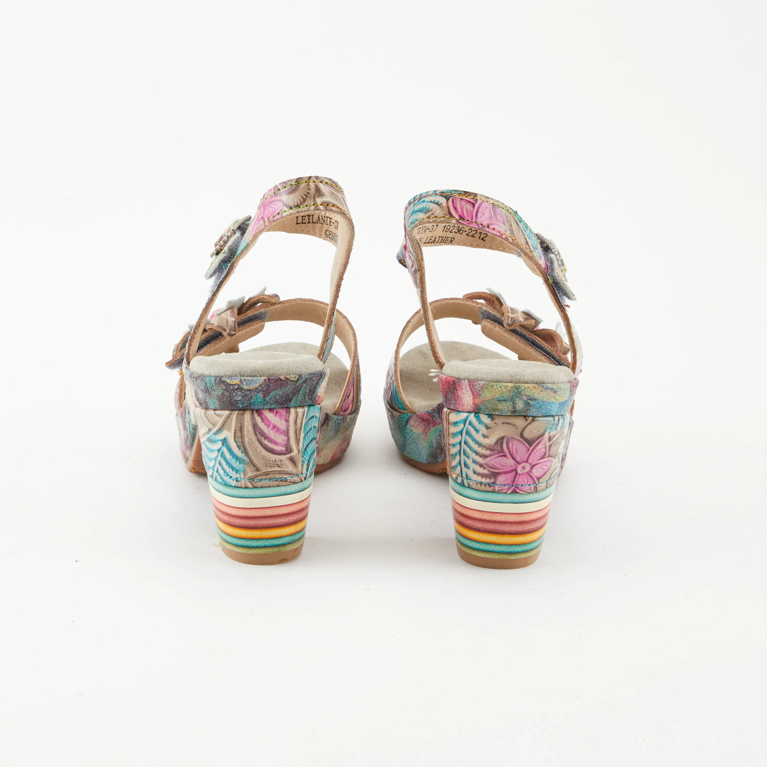 Spring Step Shoes  L'Artiste Leilanie Slingback Sandals Women's Multicolored Leather