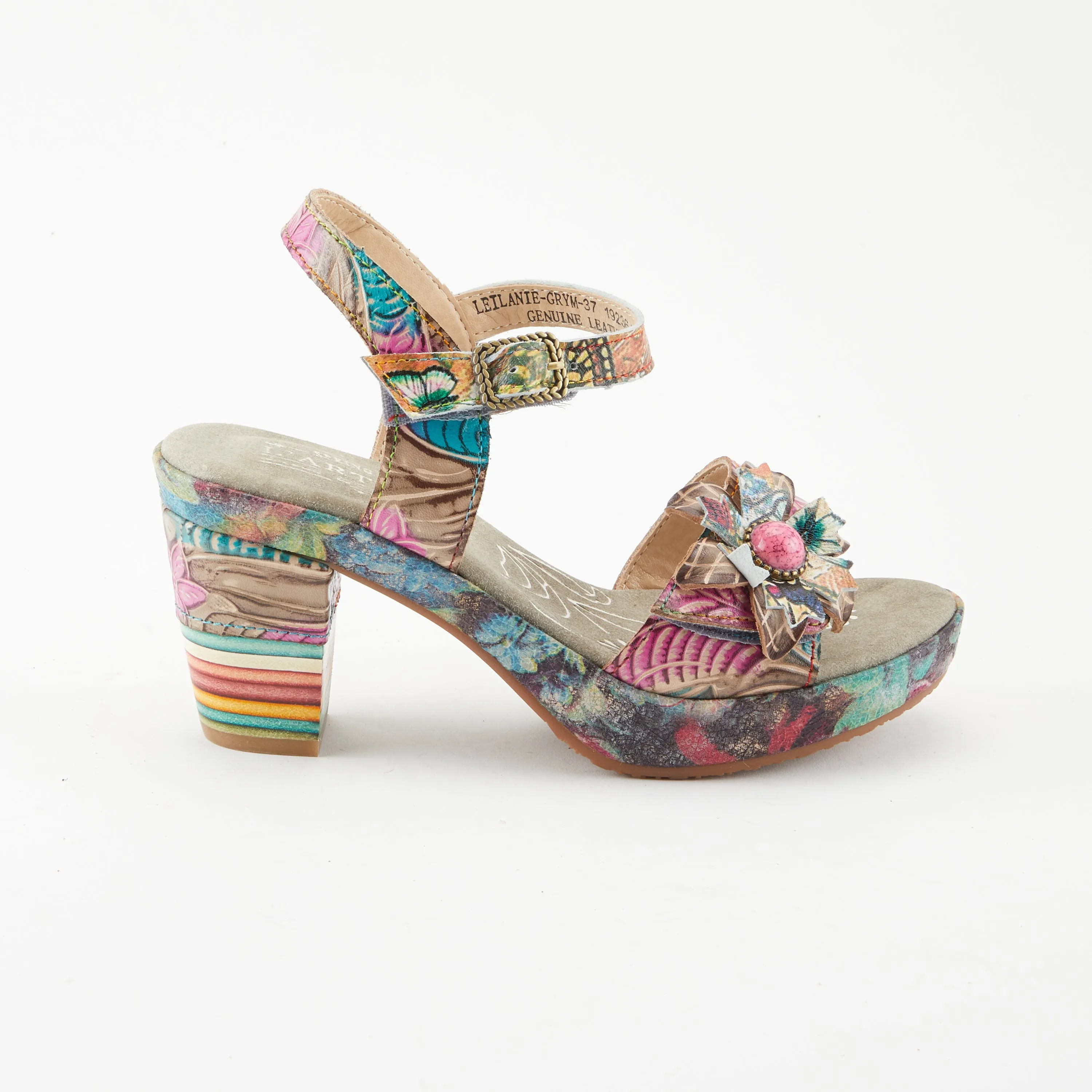 Spring Step Shoes  L'Artiste Leilanie Slingback Sandals Women's Multicolored Leather