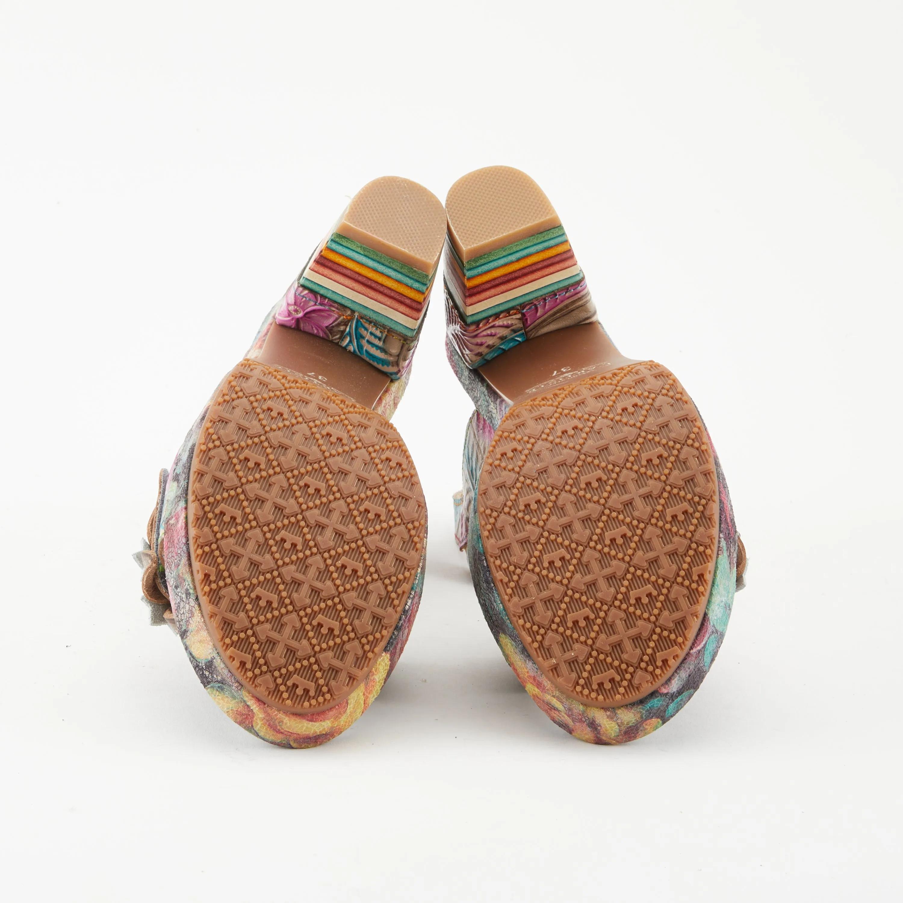 Spring Step Shoes  L'Artiste Leilanie Slingback Sandals Women's Multicolored Leather
