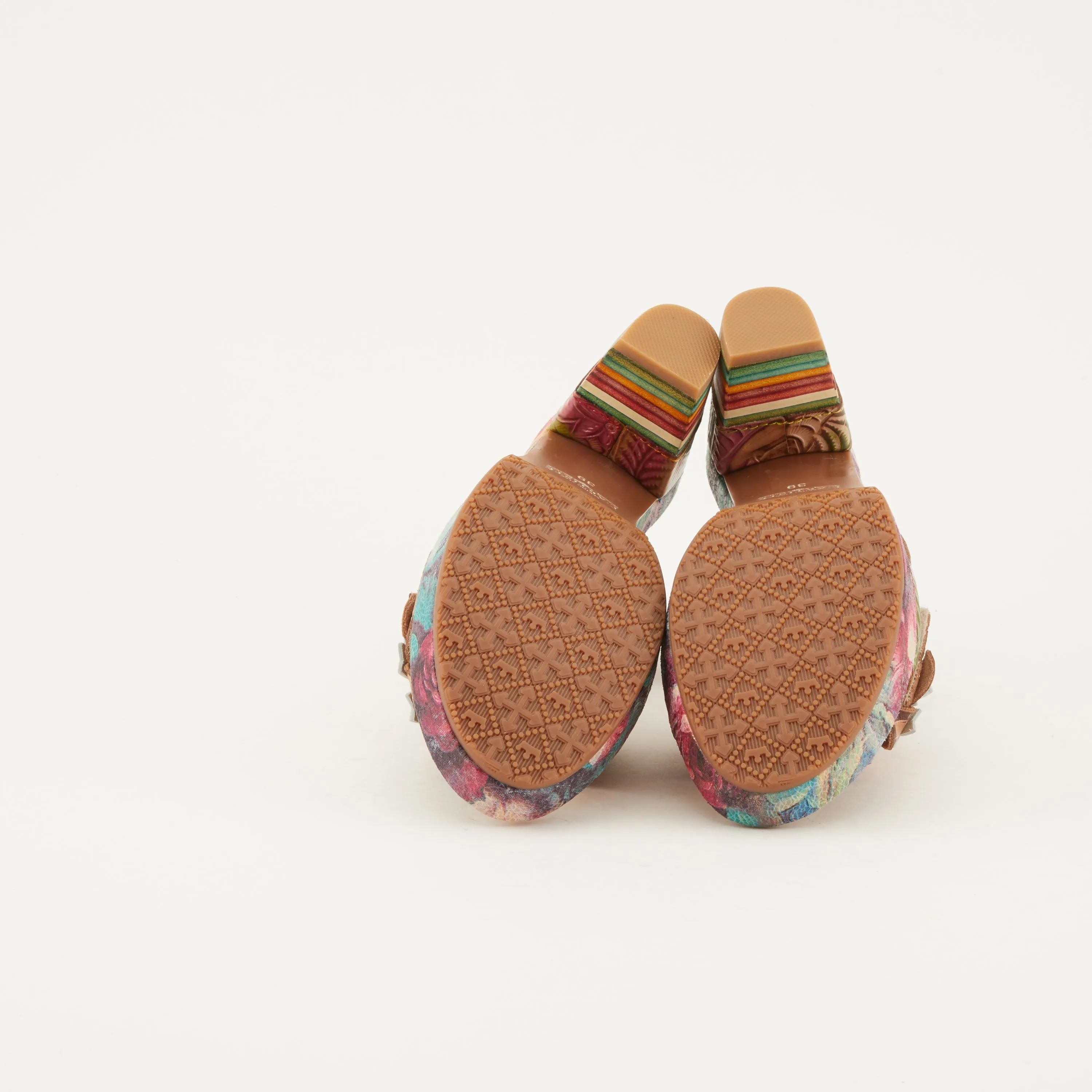 Spring Step Shoes  L'Artiste Leilanie Slingback Sandals Women's Multicolored Leather