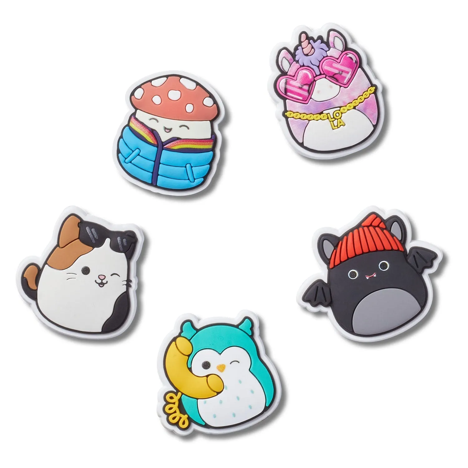 Squishmallows 5pck Jibbitz
