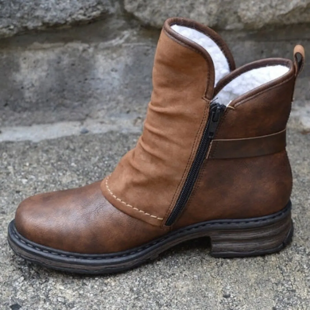 Tessa™️ | Fleece Lined Ankle Boots