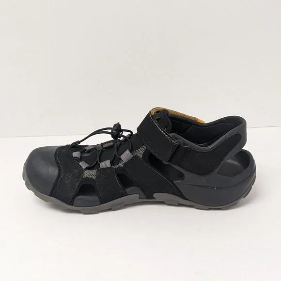 Teva Flintwood Fisherman Sport Sandals, Black, Men's 9