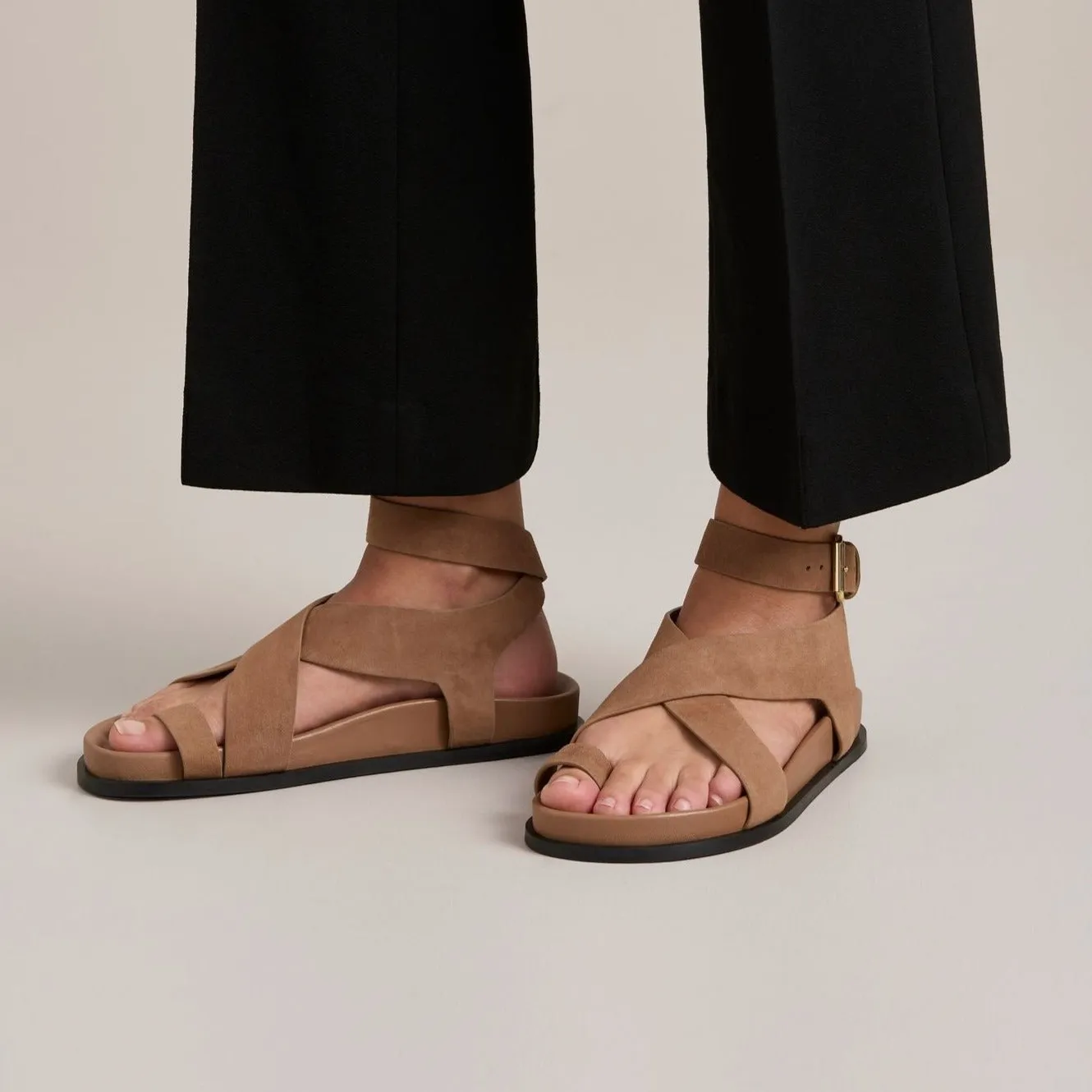 THE JALEN SANDAL - NUTMEG SUEDE