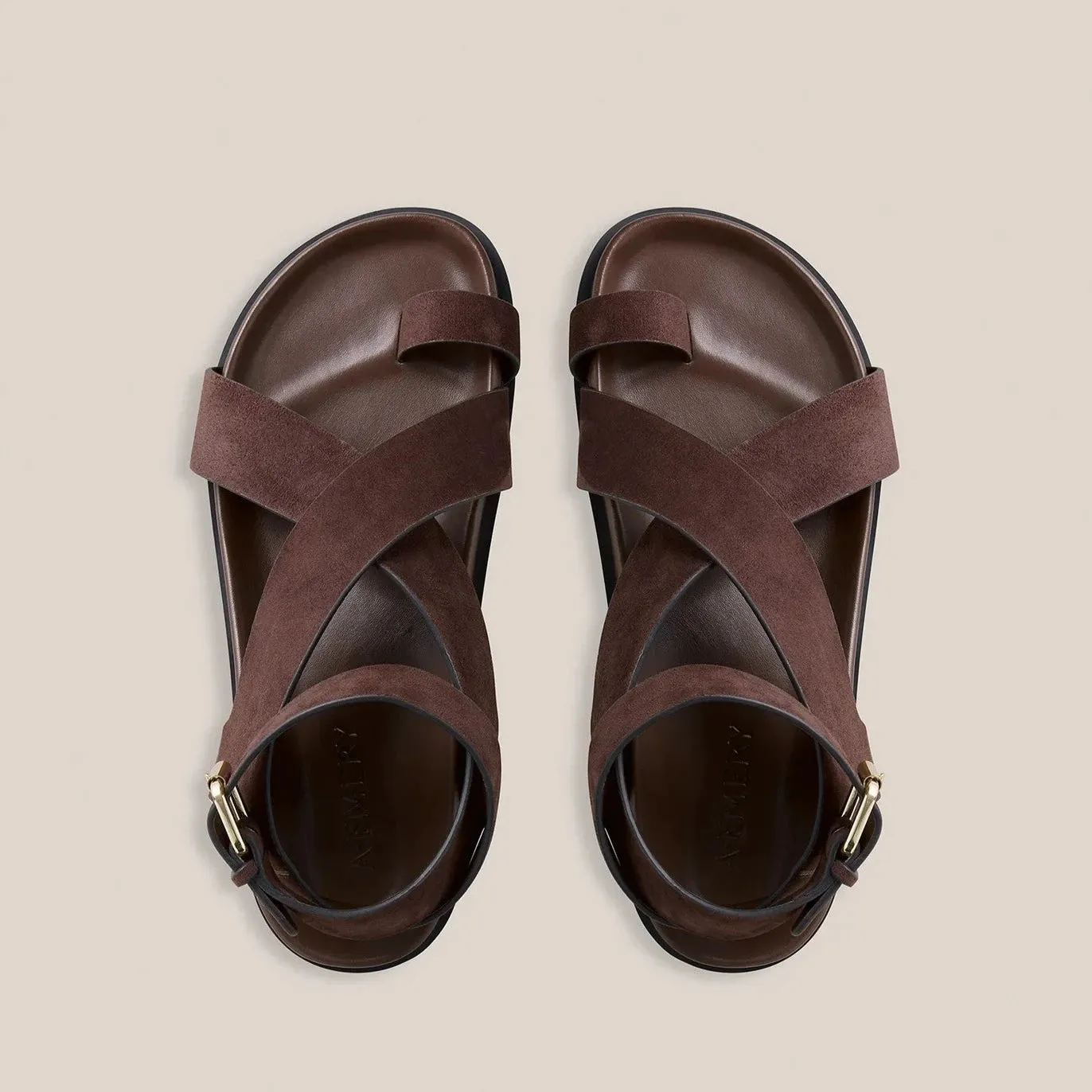 THE JALEN SANDAL - WALNUT SUEDE