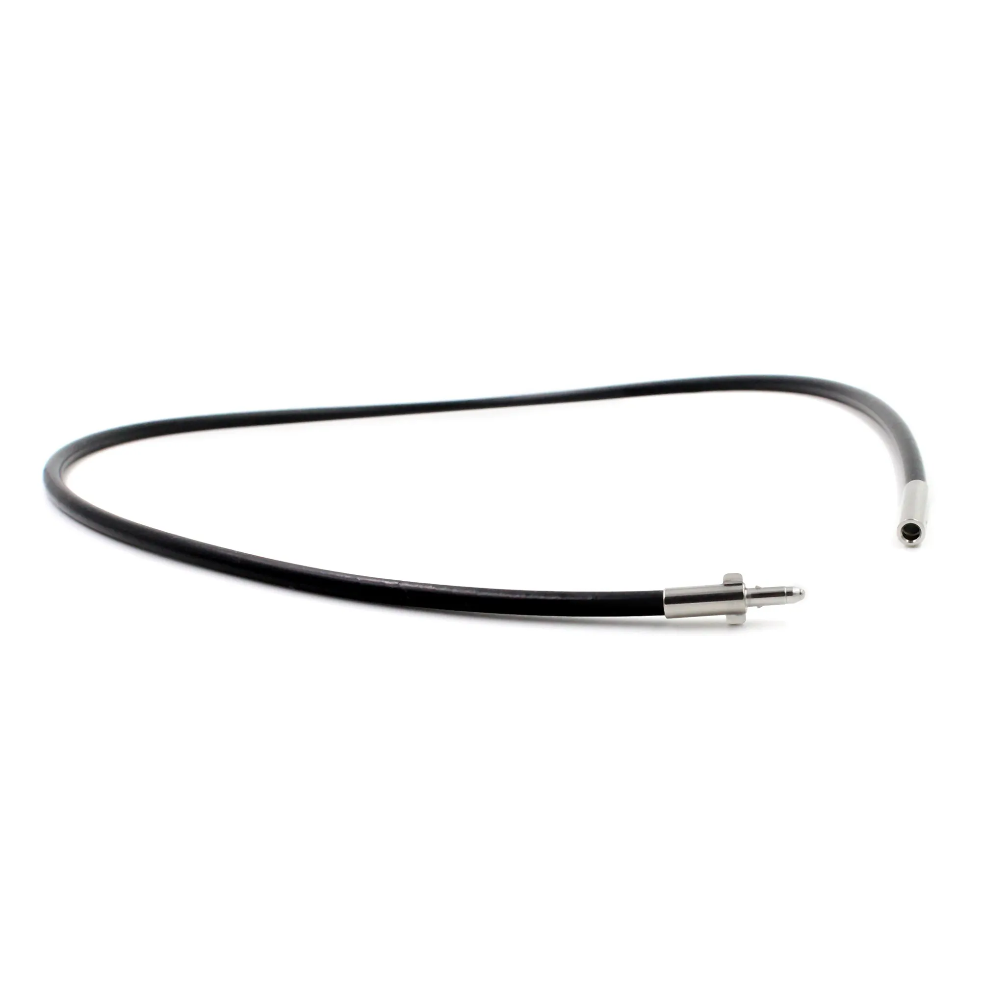 Thick Black Rubber Chain, 3mm