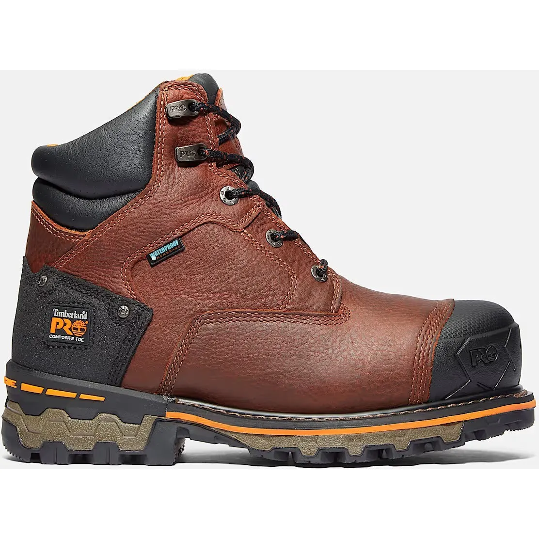 Timberland Pro Men's Boondock 6" Comp Toe Waterproof Work Boot- Brown- TB192641214