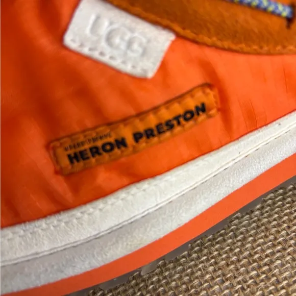 UGG  Men’s Orange Tasman X Heron Preston Slippers Loafers Men’s Size 4  1110149