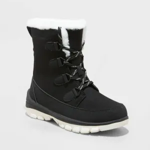 Universal Thread Women's Corie Winter Hiker Boots 88236081 Jet Black 10