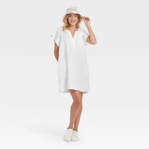 Universal Thread Women's Flutter Short Sleeve Woven Dress