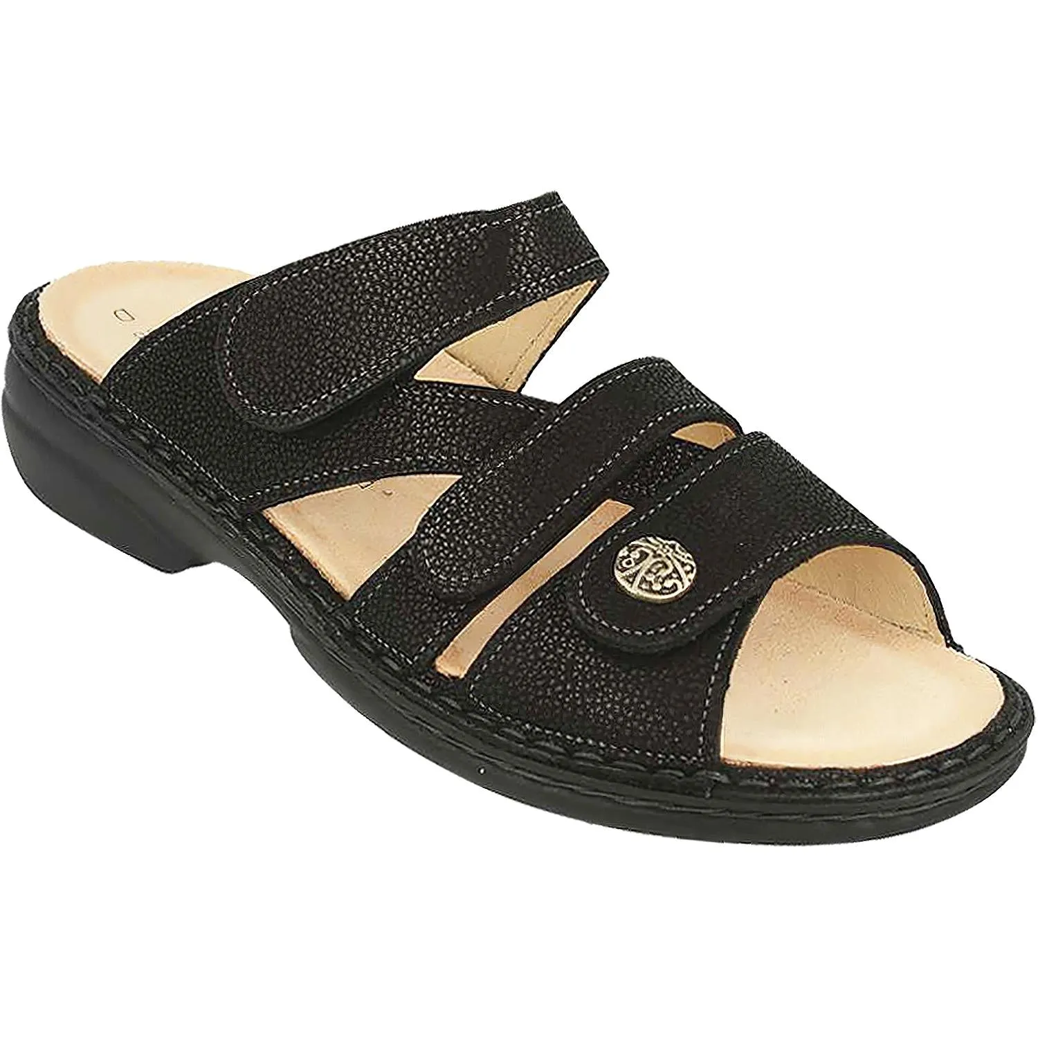 Women's Finn Comfort Ventura Black Longbeach Leather