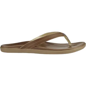 Women's Olukai Honu Tan/Tan Leather